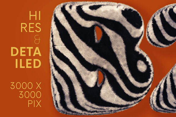 Zebra - 3D Lettering