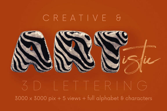 Zebra - 3D Lettering