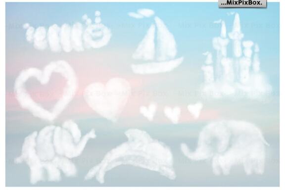 Funny Clouds Photo Overlays