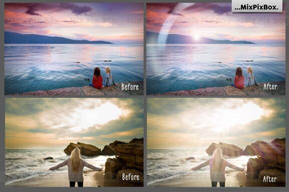 Sun Rays Photo Overlays