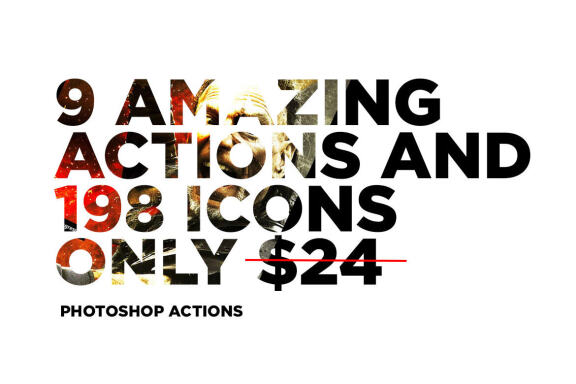 9 Amazing Actions and 198 Icons