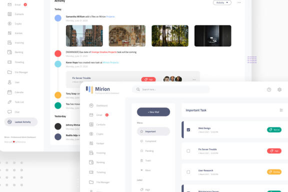 Mirion - Simple Professional Admin