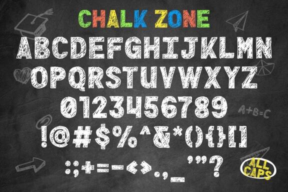 Chalk Zone – A Natural Chalk Font