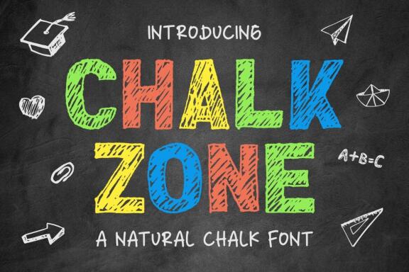 Chalk Zone – A Natural Chalk Font