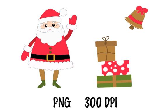 Christmas clip art with Doodle Hand Drawn illustrations