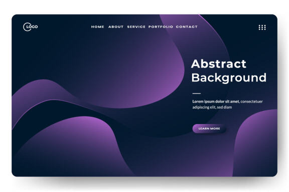 Abstract trendy gradient background