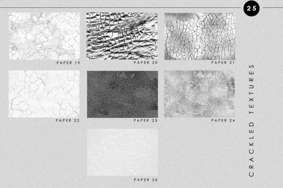 Abstract Crackled Paper Textures