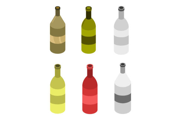 isometric wine bottle