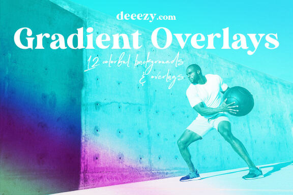 Free Color Gradient BG & Overlays