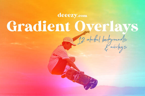 Free Color Gradient BG & Overlays