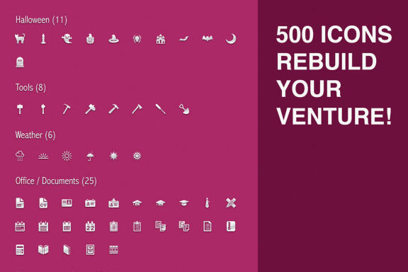 500 Icons - Rebuild Your Venture!