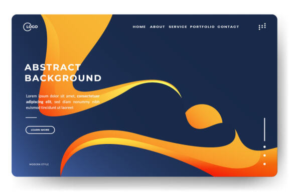 Abstract trendy gradient background