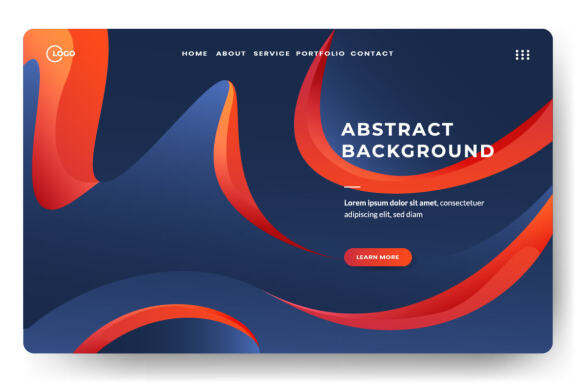 Abstract trendy gradient background
