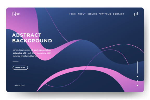 Abstract trendy gradient background