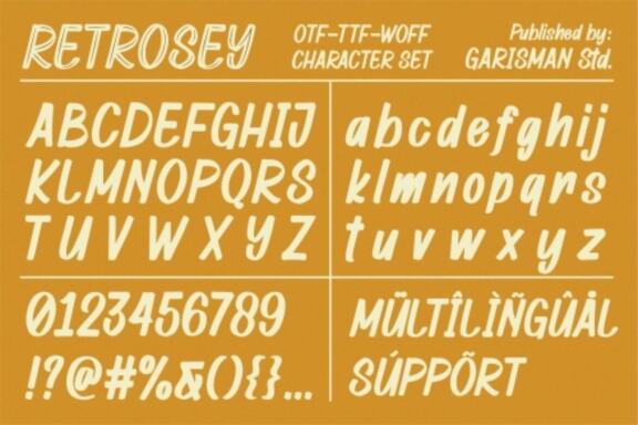 Retrosey – Signage Typeface