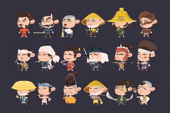 36 Samurai Characters