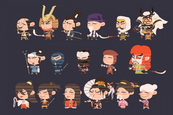 36 Samurai Characters