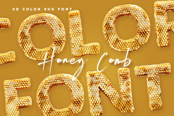 Honey Comb - Color SVG Font