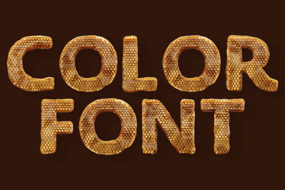 Honey Comb - Color SVG Font