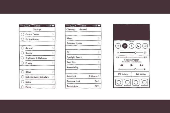 Vector Wireframe Kit For Mobile And Web Apps - iOS, Android & Web Templates
