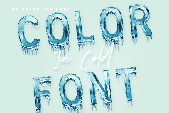 Ice Cold - Color SVG Font