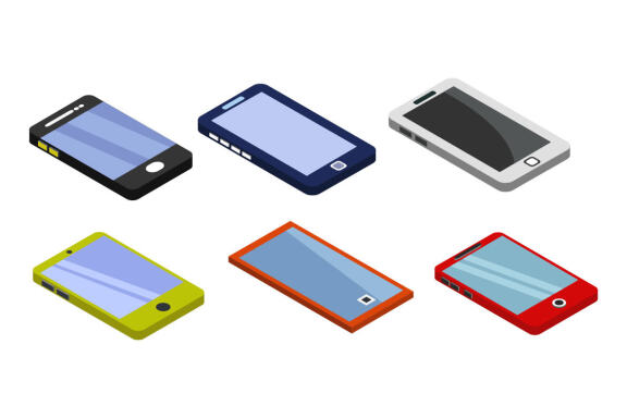 isometric smartphone