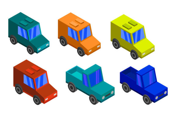 isometric car