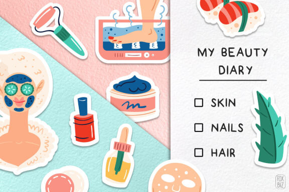 Home spa clipart. Digital prints, backgrounds. Stickers