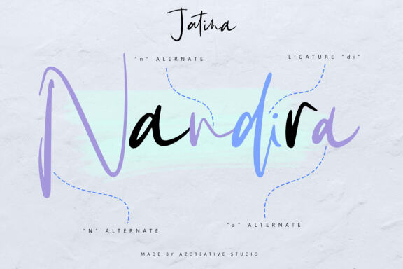 Jatina - Dynamic Signature Font