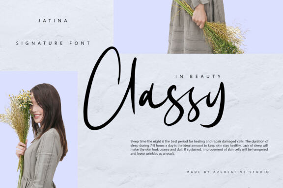 Jatina - Dynamic Signature Font