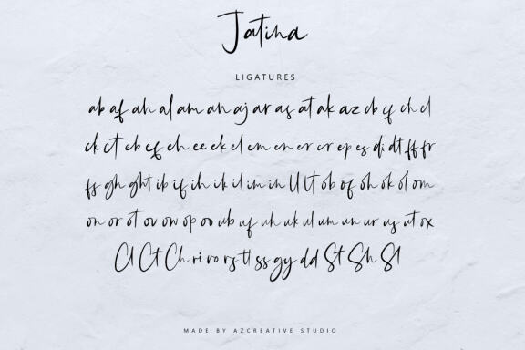 Jatina - Dynamic Signature Font