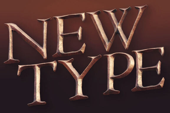 Vintage Metallic - 3D Lettering