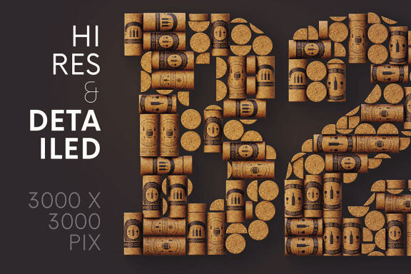 Wine Cork - 3D Lettering