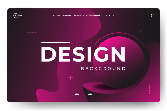 3D Abstract Background Minimal
