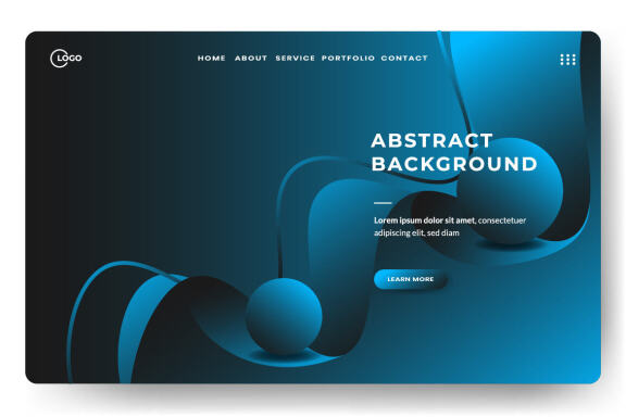 3D Abstract Background Minimal