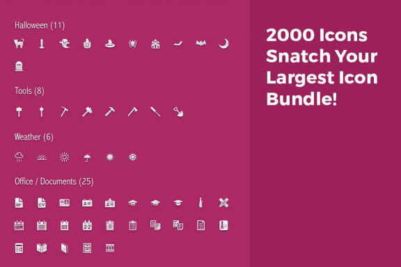 2000 Icons Bundle!