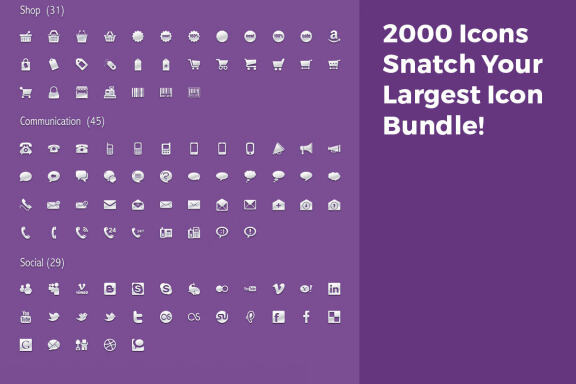 2000 Icons Bundle!
