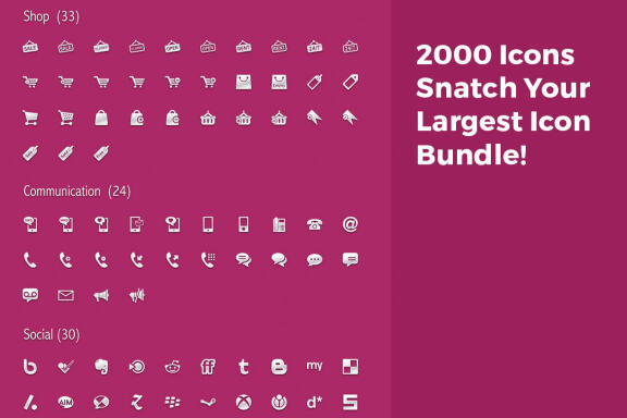 2000 Icons Bundle!