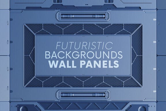 Futuristic Wall Panels Backgrounds