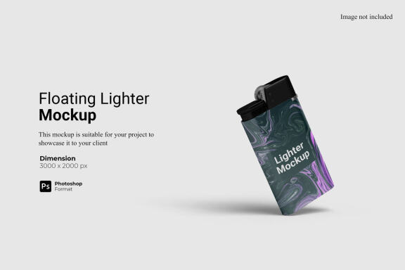 Floating Lighter Mockup