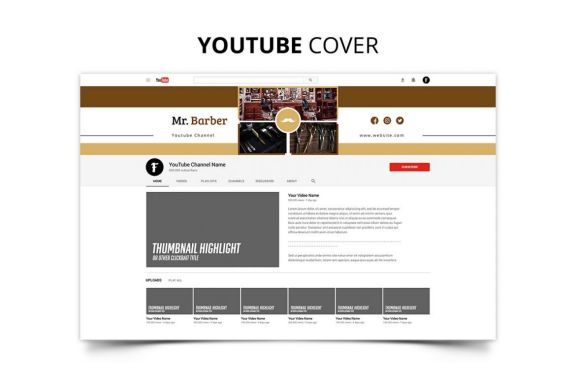 Mr Barber Barbershop Social Media Kit