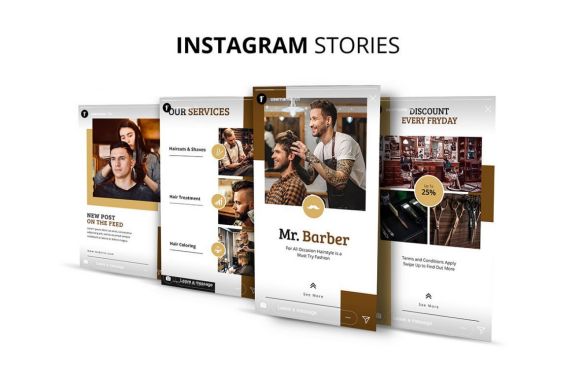 Mr Barber Barbershop Social Media Kit