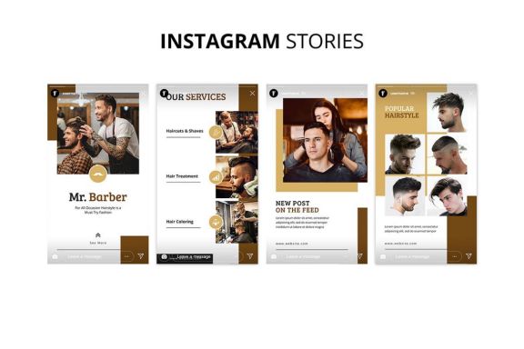 Mr Barber Barbershop Social Media Kit