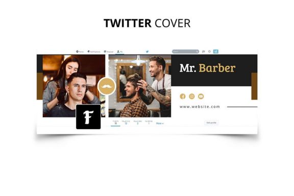 Mr Barber Barbershop Social Media Kit
