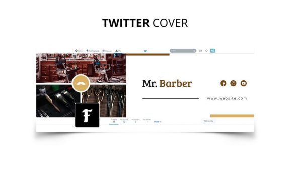 Mr Barber Barbershop Social Media Kit