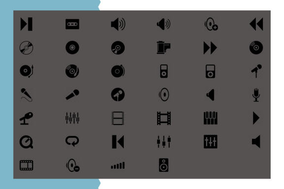 Multimedia/Music - Icon set