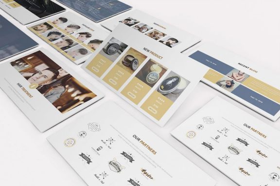 Mr Barber -  Barbershop Powerpoint Template