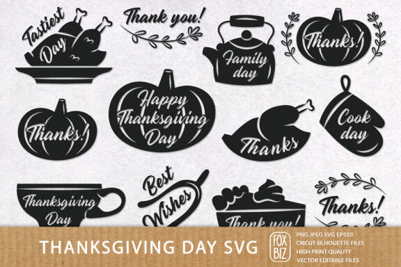 Thanksgiving Day Svg home decor. Cricut files, paper cut