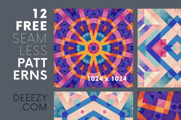 12 Free Modern Geometric Patterns 3