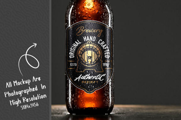 Beer Bottle - Free Mockup #02